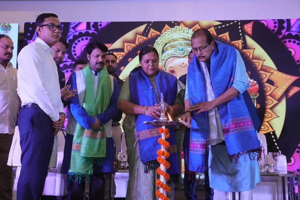 झारखंड में दीप प्रज्वलन समारोह